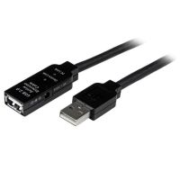 cable extension usb 20 activo 10 m startech macho a hembra usb a negro