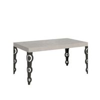 mesa extensible karamay premium cashmere 160420x90 cm con patas antracita