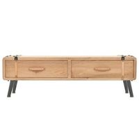 mueble para tv madera maciza de abeto 120x33x35 cm