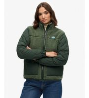 superdry para mujer w5011934a chaqueta fleece hybrid verde s casual poliester reciclado