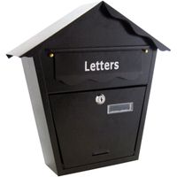 lockable postbox black
