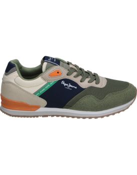 Zapatillas Casual Pepe Jeans Pbs40013-711 Verdes Para Mujer 39