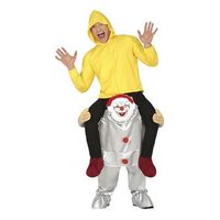 disfraz a hombros de payaso del miedo para hombre