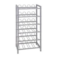 botellero de metal - h72 cm - gris