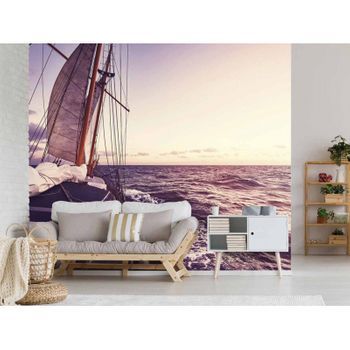 Fotomural Vinilo Anochecer En El Velero 400 X 300 Cm