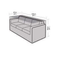 funda sofa de 3 plazas pequeno 87 x 246 x 69cm easy-cover