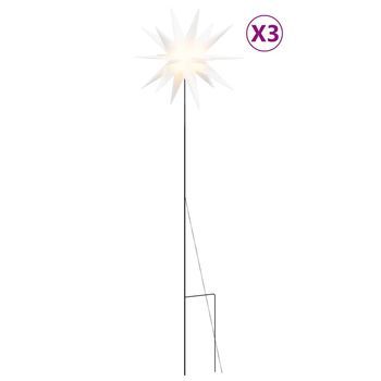 Lámpara De Navidad Led Plegable 3 Unidades Blanco 57 Cm Vidaxl