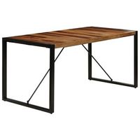 mesa de comedor 160x80x75 cm madera maciza de acacia vidaxl