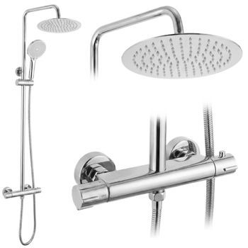 Conjunto De Ducha Lungo Chrome + Termostat
