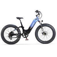 bicicleta electrica cyrusher roam todo terreno bateria de 52 v y 156 ah azul