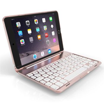 Royal Bailey F8sm+ Funda Con Bluetooth Teclado Para Ipad Mini 1/2/3/4/5 Rosa Rosa