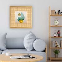 cuadro decorativo enmarcado ntcam19477141902-5252 multicolor 52x52 cm