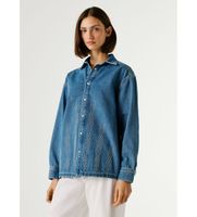 pepe jeans para mujer pl3051442 chaqueta ellen ikat azul xs casual algodon denim