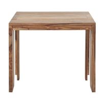 mesa consola extensible de sheesham macizo de 140 cm
