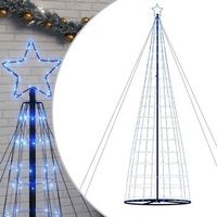 arbol de navidad led 1534 leds azul 500 cm vidaxl