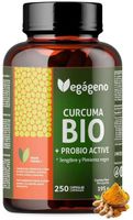 vegageno curcuma con jengibre y pimienta negra bio 250 capsulas