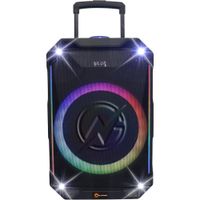n-gear the flash 1040 altavoz bluetooth para fiestas con 400w de potencia pico y bateria de 5400mah incluye luces led rgb y microfono para una experiencia de sonido portatil y compacta