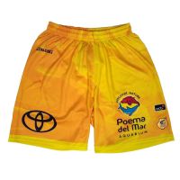 short baloncesto gran canaria primera equipacion spalding 2024-25 amarillo