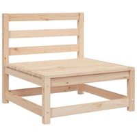 sofa jardin  sofa de exterior sin reposabrazos madera maciza de pino 70x70x67 cm