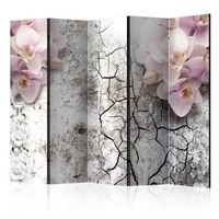 biombo - bright red orchids ii room dividers