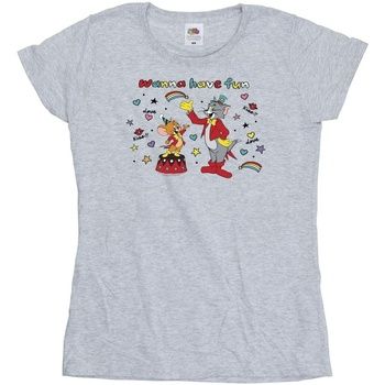 Dessins Animés Camiseta manga larga Wanna Have Fun para mujer