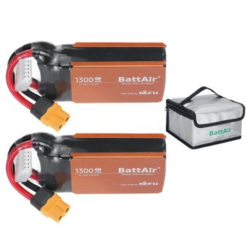 [EU/USA Direct] 2PCS ISDT BattAir 14.8V 1300mAh 80C 4S Gen 2 Batería Lipo Inteligente XT60 Soporte Control APP para iFli