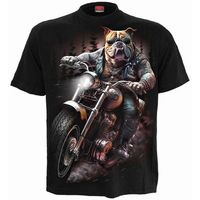 spiral camiseta top dog para mujer