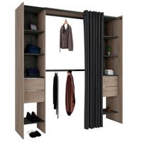 mueble vestidor dana color kronberg y sidewalk dormitorio habitacion estilo industrial 203x115-190x50cm