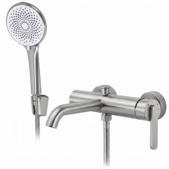 Grifo De Bañera Ontario Side Brush Steel