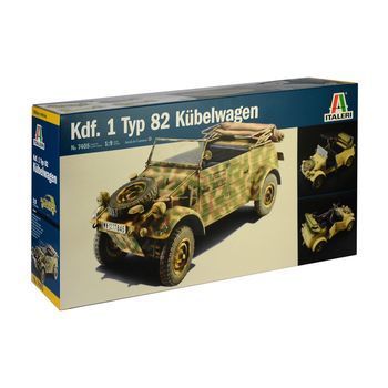 Italeri 7405 - Maqueta Vehículo  Kdf. 1 Typ 82 Kübelwagen. Escala 1/9