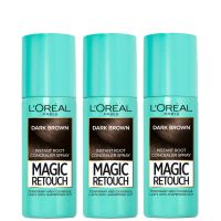 lroreal paris magic retouch dark brown root concealer spray trio bundle