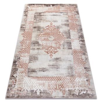 Alfombra Core W9797 Marco, Roseta - Estructural, Dos Niveles De Velló 160x220 Cm