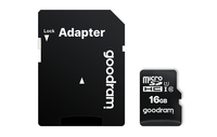 memoria 16gb micro sdhc goodram uhs-i class 10  adaptador
