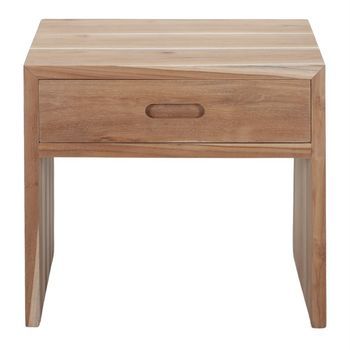 Mesita De Noche De Madera Lenny 50x45x50