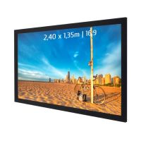 kimex pantalla de proyeccion fija con marco 240x135m formato 169