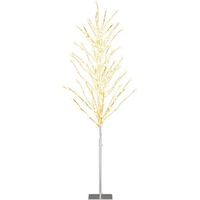 186cm costway arbol de luces abedul