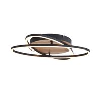lampara techo negra nogal led