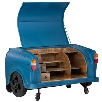 Maletero botellero azul 174x84x92