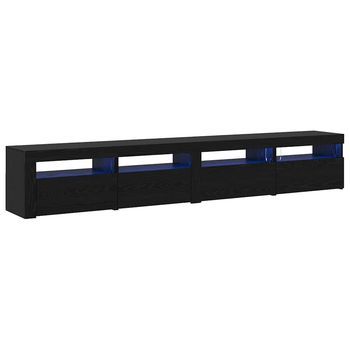Conjunto De Mueble Para Tv 3 Piezas Roble Negro 240 X 35 X 40 Cm