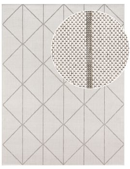 Alfombras de interior y exterior Moderna blanco 60x100 cm