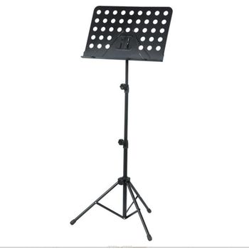 Atril musica Metálico con Brazos para Sujetar Hojas Partituras Ajustable Altura Trípode para violín, guitarra Soporte Ajustable Regulable Altura