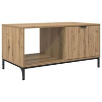 mesa de cafe roble artisan 90 x 49 x 46 cm madera contrachapada