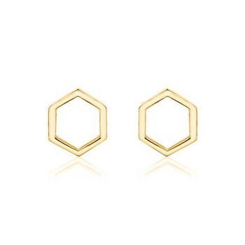 Pendientes de mujer de plata 925 chapada en oro