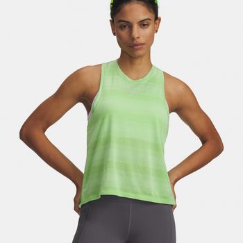 Under Armour Velociti  Camiseta de running Mujeres - verde neón, plateado