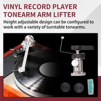 a23g dispositivo elevador de brazo para tocadiscos de vinilo ajustable con sistema hidraulico seguro para tocadiscos
