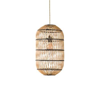 Lámpara de techo Max de ratán natural Ø27 cm E27