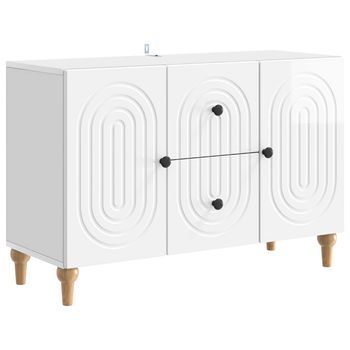 Mueble De Tv Brillante 89 X 34,5 X 60 Cm Madera De Ingeniería Vidaxl