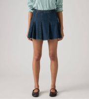 levis para mujer 005dv-0003 falda godet mini marino 29 casual algodon