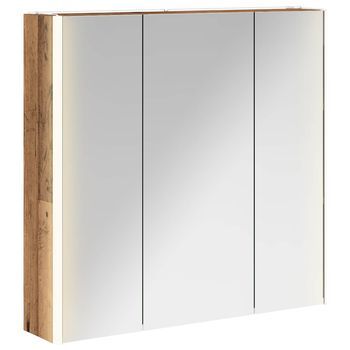 Armario Con Espejo De Baño Madera Vieja 73.5 X 15.5 X 70 Cm Vidaxl