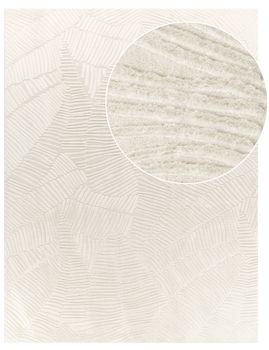 Alfombra de piel Lelystar crema 200x280 cm